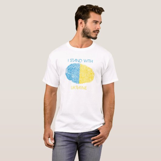 Oekraïense T-Shirt Oekraïense wortels Nationalitei (Voorkant volledig)