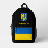 Oekraïense tas, Oekraïense vlag, Tryzub / patriott Bedrukte Rugzak (Voorkant)