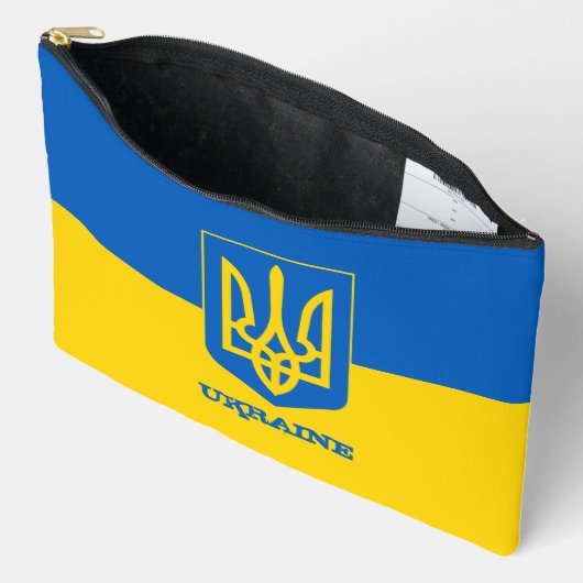 Oekraïense tas, Tryzub, Oekraïense vlag Etui (Open)