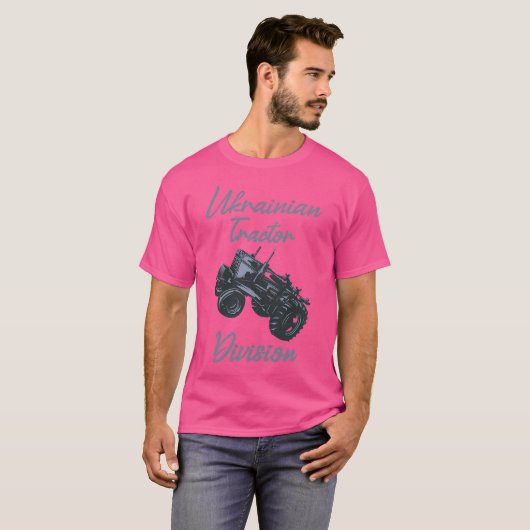 oekraïense tractorafdeling t-shirt (Voorkant volledig)