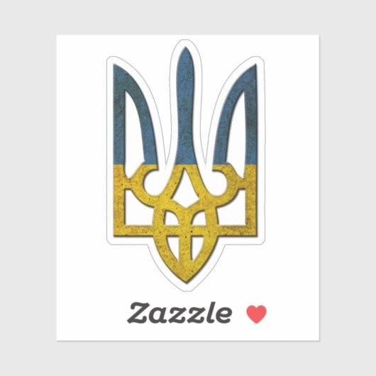 Oekraïense Tryzub-Sticker Sticker (Vel)
