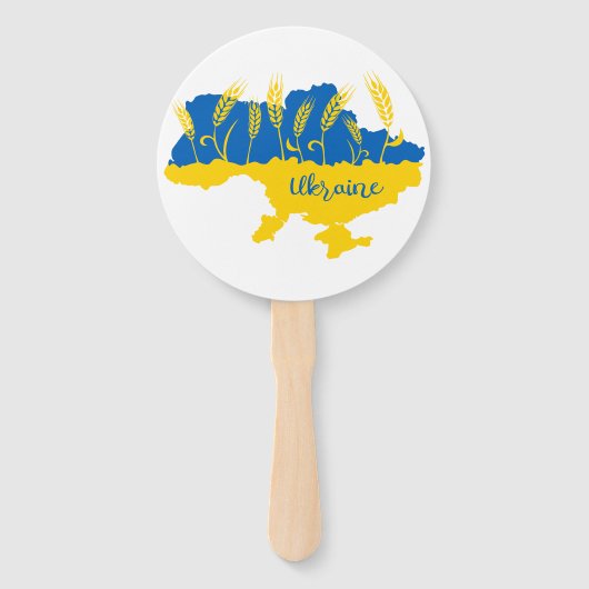 Oekraïense typografie en tarweoor onder Oekraïense Handwaaier (Voorkant)