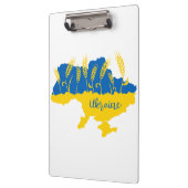 Oekraïense typografie en tarweoor onder Oekraïense Klembord (Links)