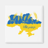 Oekraïense typografie en tarweoor onder Oekraïense Magneet (Voorkant)