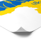 Oekraïense typografie en tarweoor onder Oekraïense Poster (Hoek)