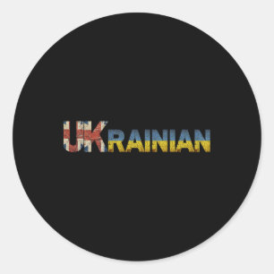 Oekraïense Uk Oekraïne Engeland Engels Schotland V Ronde Sticker