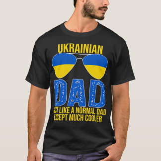  Oekraïense vader Oekraïense vlag Vlag zonnebril F T-shirt