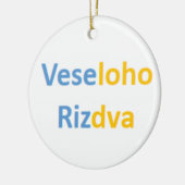 Oekraïense veseloho rizdva keramisch ornament (Links)
