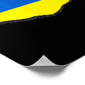 Oekraïense vlag 1 poster (Hoek)