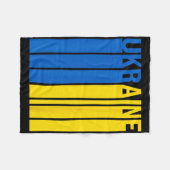 Oekraïense vlag 3 fleece deken (Voorkant (Horizontaal))