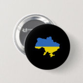 Oekraïense vlag 4 ronde button 5,7 cm (Voorkant /achterkant)
