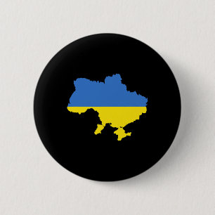 Oekraïense vlag 4 ronde button 5,7 cm
