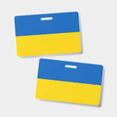 Oekraïense vlag badge (Voor- en achterkant)