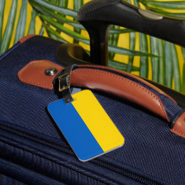 Oekraïense vlag bagagelabel