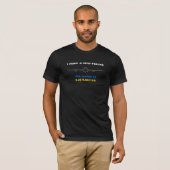 Oekraïense vlag Bayraktar Oekraïense vlag T-Shirt  (Voorkant volledig)