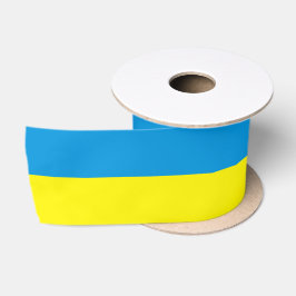 Oekraïense Vlag Blauw en Geel Satijnen Lint