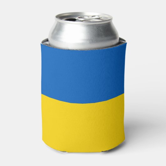 Oekraïense vlag blikjeskoeler (Blikje Voorkant)
