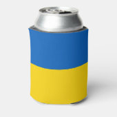 Oekraïense vlag blikjeskoeler (Blikje Achterkant)