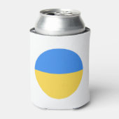 Oekraïense vlag blikjeskoeler (Blikje Voorkant)
