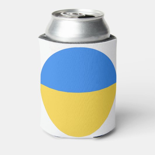 Oekraïense vlag blikjeskoeler (Blikje Achterkant)