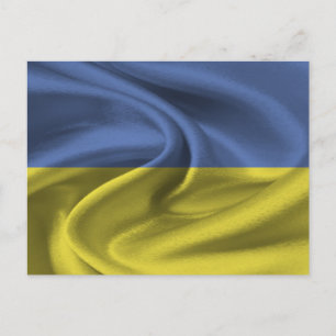 Oekraïense vlag briefkaart