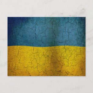 Oekraïense vlag briefkaart