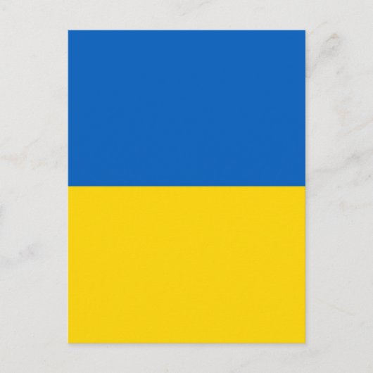 Oekraïense vlag briefkaart (Voorkant)