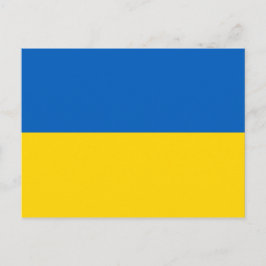 Oekraïense vlag briefkaart