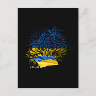 Oekraïense vlag briefkaart