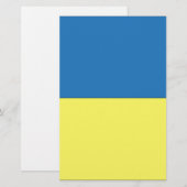 Oekraïense vlag briefpapier (Voorkant / Achterkant)