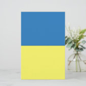 Oekraïense vlag briefpapier (Staand voorkant)