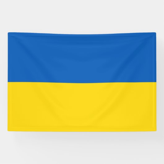 Oekraïense vlag. Buiten Spandoek (Horizontaal)