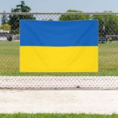 Oekraïense vlag. Buiten Spandoek (Insitu)
