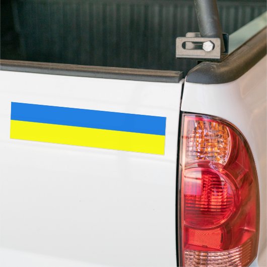 Oekraïense vlag Bumpersticker (Op Truck)