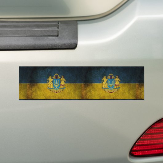 Oekraïense vlag bumpersticker (Op auto)