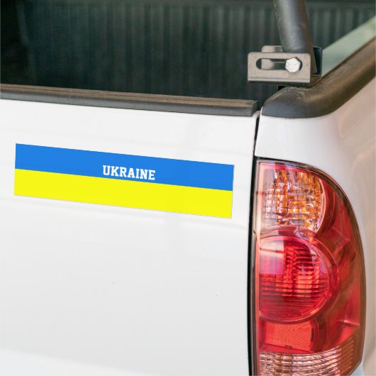 Oekraïense vlag Bumpersticker (Op Truck)