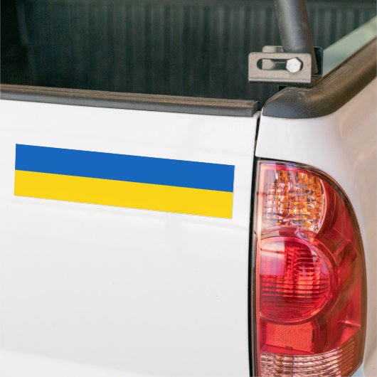 Oekraïense vlag Bumpersticker (Op Truck)