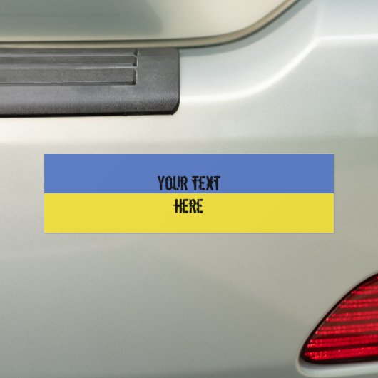 Oekraïense vlag bumpersticker (Op auto)