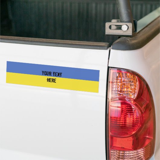 Oekraïense vlag bumpersticker (Op Truck)