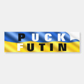 Oekraïense vlag Bumperstickers Puck Futin Sticker (Voorkant)