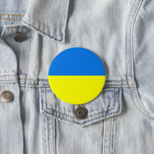 Oekraïense vlag Button/Lapel Pin Ronde Button 7,6 Cm