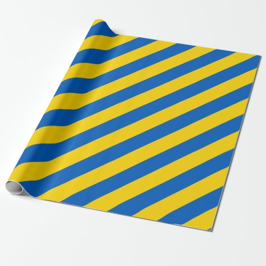 Oekraïense vlag cadeaupapier (Uitgerold)