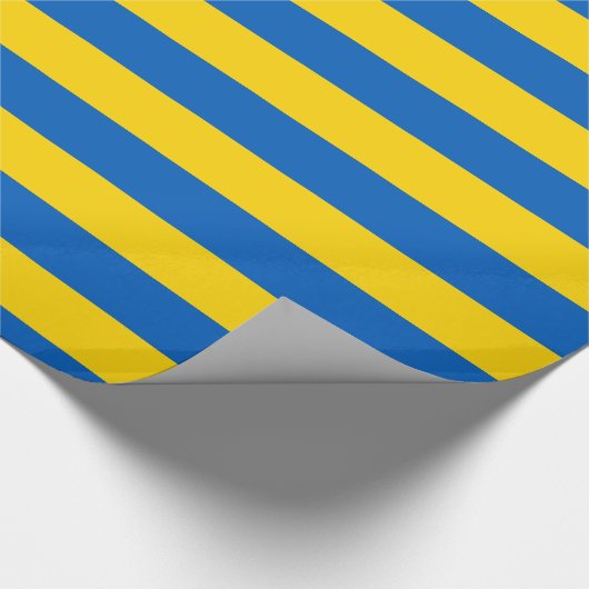 Oekraïense vlag cadeaupapier (Hoek)