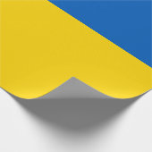 Oekraïense vlag cadeaupapier (Hoek)