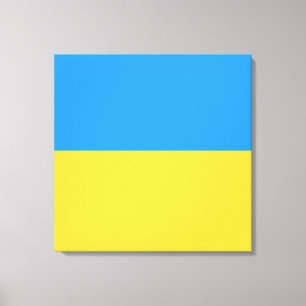 Oekraïense vlag canvas afdruk