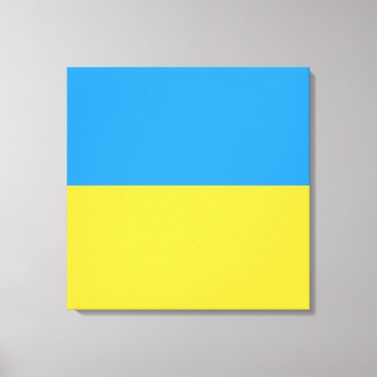 Oekraïense vlag canvas afdruk (Voorkant)