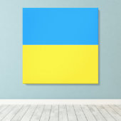 Oekraïense vlag canvas afdruk (Insitu (Houten vloer))