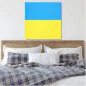 Oekraïense vlag canvas afdruk (Insitu (Slaapkamer))