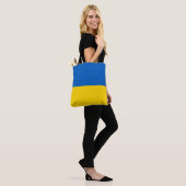 Oekraïense vlag Canvas tas (Op model)