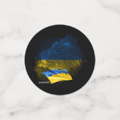 Oekraïense vlag confetti (Kleine voorkant)
